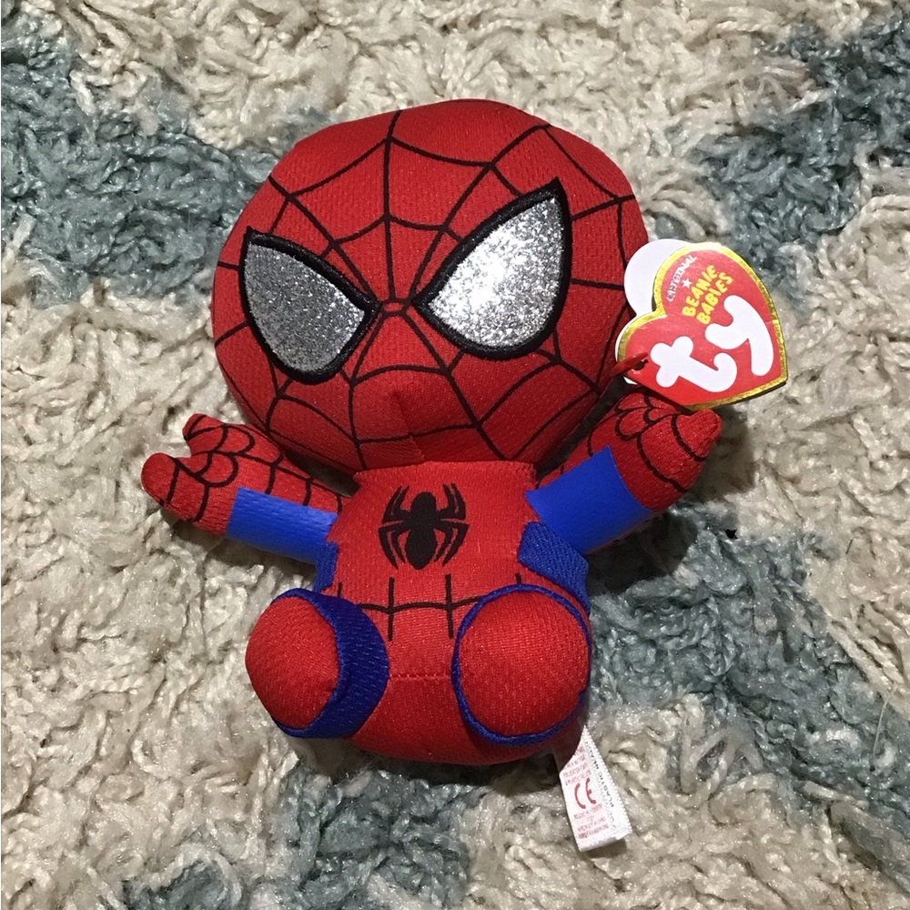 ❤️TY Brand❤️ SpiderMan Beanie Baby❤️